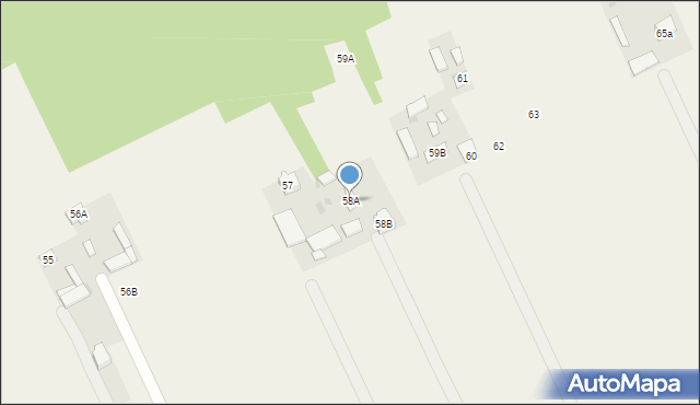 Kowalin, Kowalin, 58A, mapa Kowalin