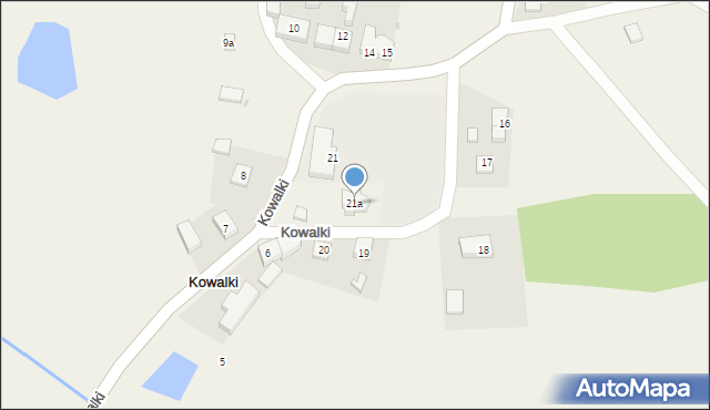 Kowalki, Kowalki, 21a, mapa Kowalki