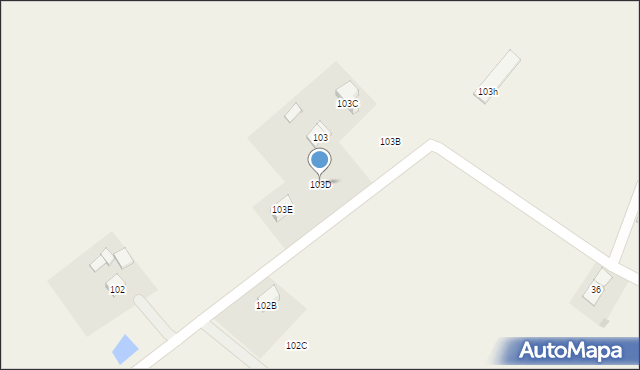 Kowalki, Kowalki, 103D, mapa Kowalki