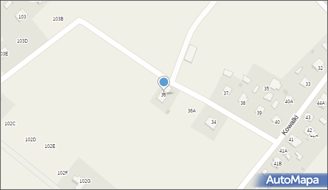 Kowalki, Kowalki, 36, mapa Kowalki