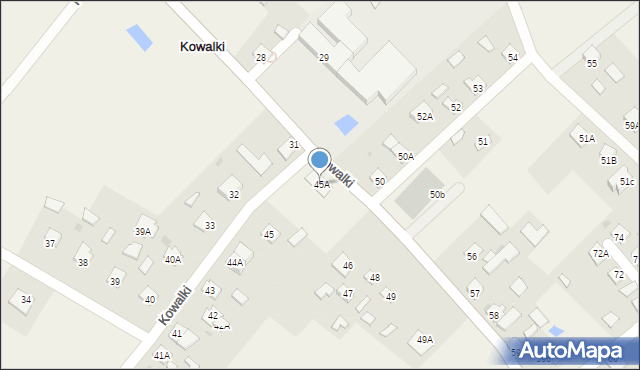 Kowalki, Kowalki, 45A, mapa Kowalki