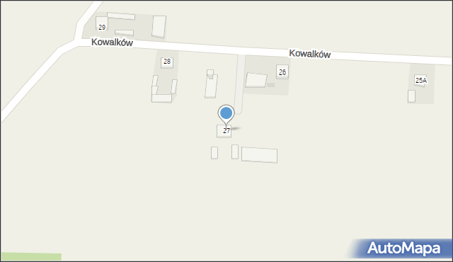 Kowalków, Kowalków, 27, mapa Kowalków