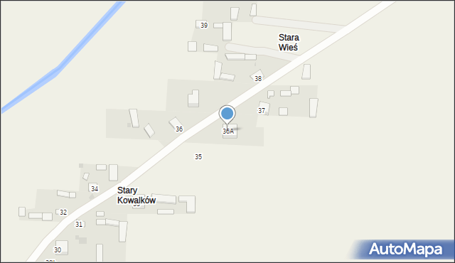 Kowalków, Kowalków, 36A, mapa Kowalków