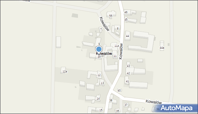 Kowalów, Kowalów, 10, mapa Kowalów