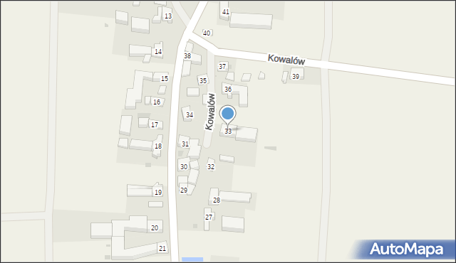 Kowalów, Kowalów, 33, mapa Kowalów