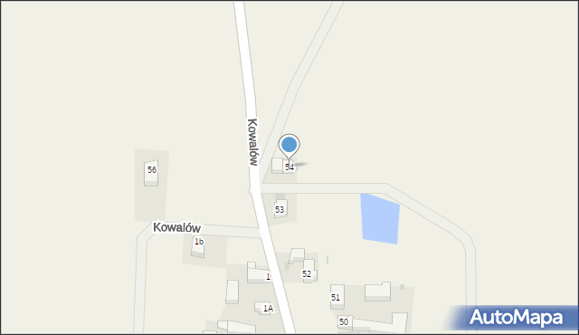 Kowalów, Kowalów, 54, mapa Kowalów