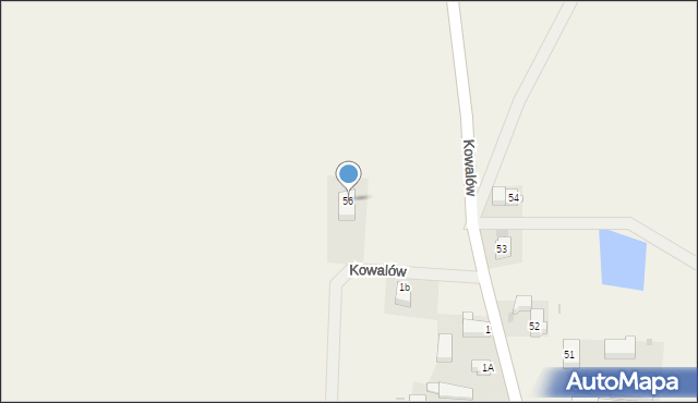 Kowalów, Kowalów, 56, mapa Kowalów