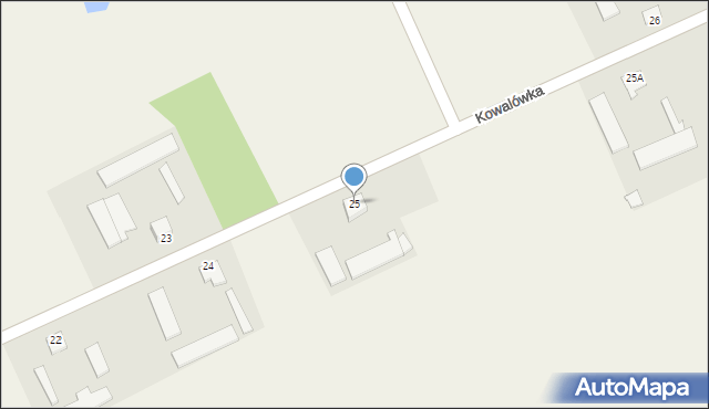 Kowalówka, Kowalówka, 25, mapa Kowalówka
