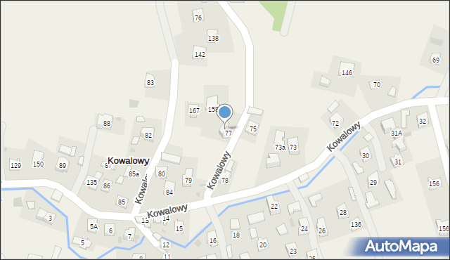 Kowalowy, Kowalowy, 77a, mapa Kowalowy