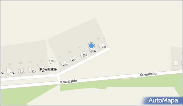 Kowalskie, Kowalskie, 24b, mapa Kowalskie