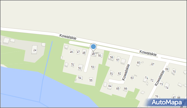 Kowalskie, Kowalskie, 49, mapa Kowalskie