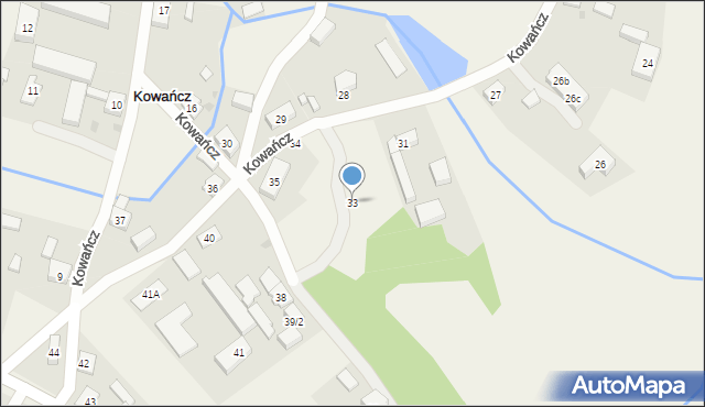 Kowańcz, Kowańcz, 33, mapa Kowańcz