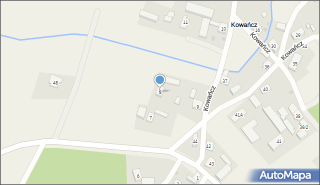 Kowańcz, Kowańcz, 8, mapa Kowańcz
