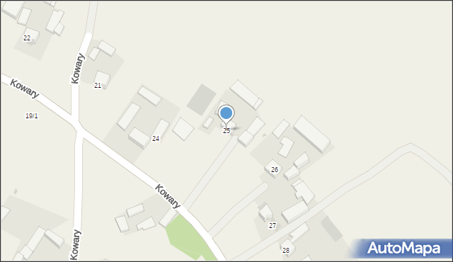 Kowary, Kowary, 25, mapa Kowary
