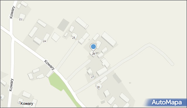 Kowary, Kowary, 26, mapa Kowary