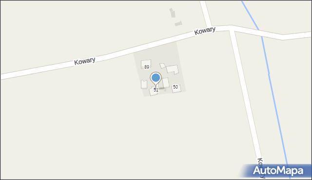 Kowary, Kowary, 51, mapa Kowary