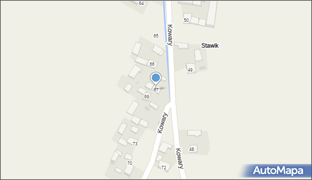 Kowary, Kowary, 67, mapa Kowary