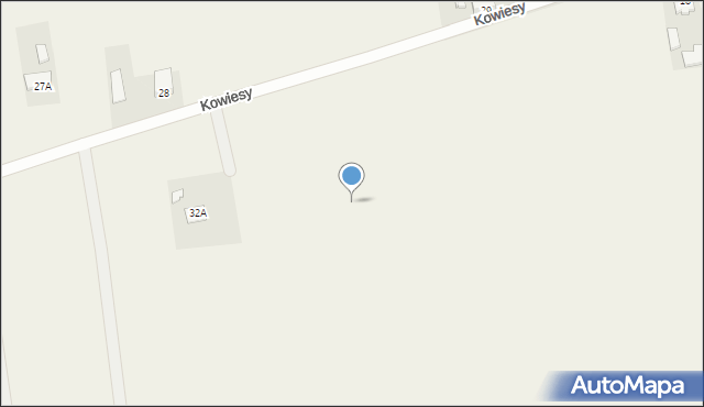 Kowiesy, Kowiesy, 32c, mapa Kowiesy