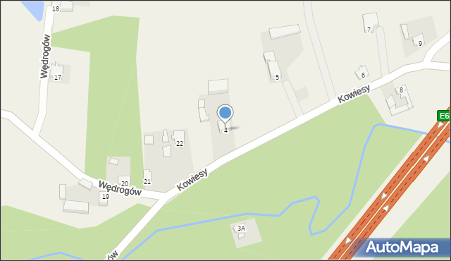 Kowiesy, Kowiesy, 4, mapa Kowiesy