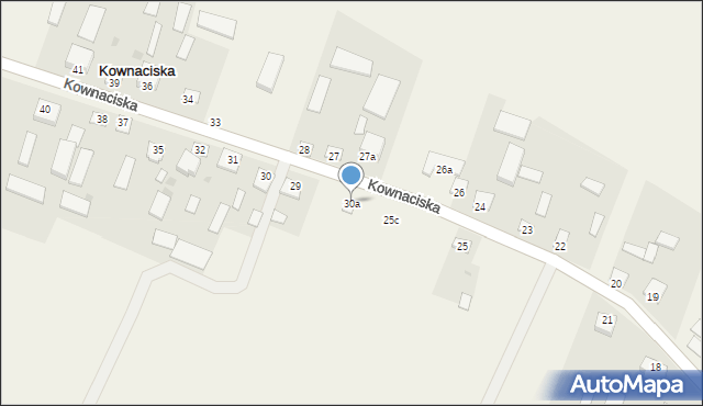 Kownaciska, Kownaciska, 30a, mapa Kownaciska