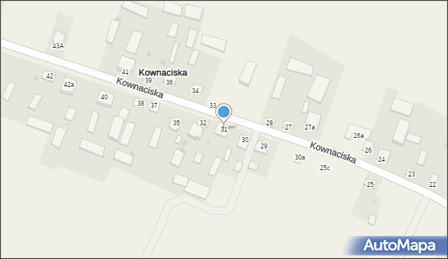 Kownaciska, Kownaciska, 31, mapa Kownaciska