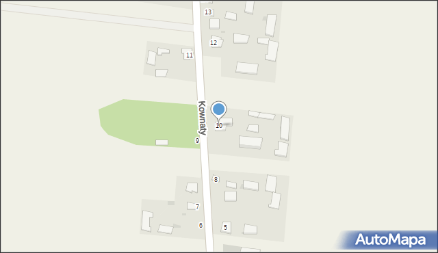 Kownaty, Kownaty, 10, mapa Kownaty