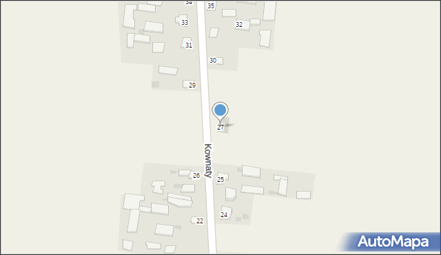 Kownaty, Kownaty, 27, mapa Kownaty
