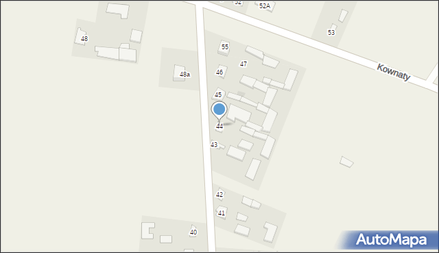Kownaty, Kownaty, 44, mapa Kownaty