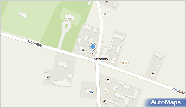 Kownaty, Kownaty, 51, mapa Kownaty