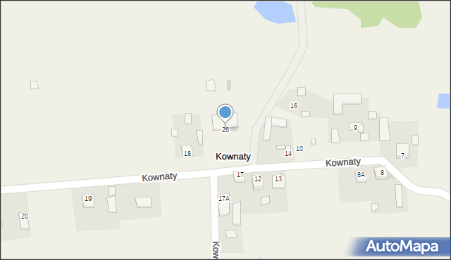 Kownaty, Kownaty, 26, mapa Kownaty