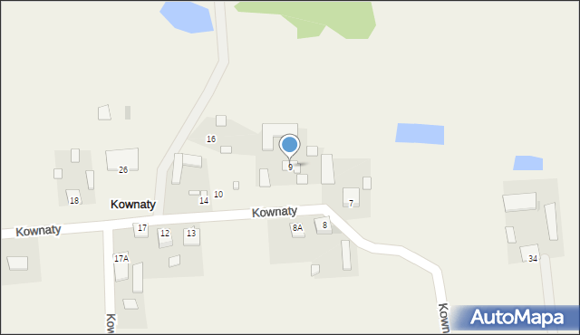 Kownaty, Kownaty, 9, mapa Kownaty