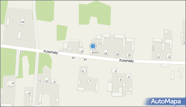 Kownaty, Kownaty, 17, mapa Kownaty