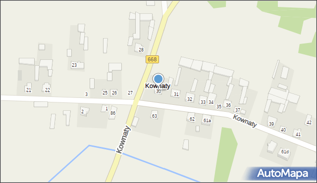 Kownaty, Kownaty, 30, mapa Kownaty
