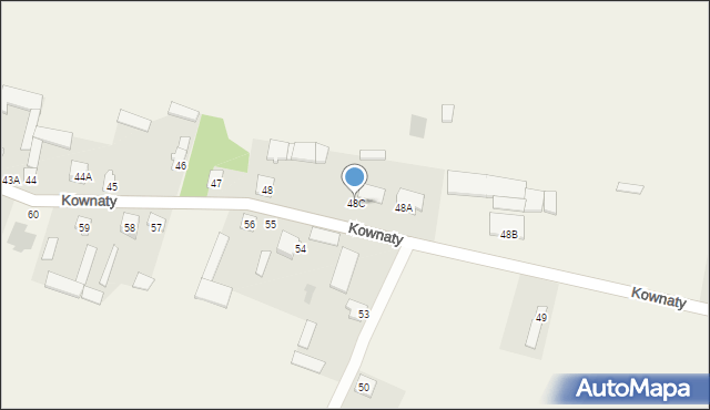 Kownaty, Kownaty, 48C, mapa Kownaty