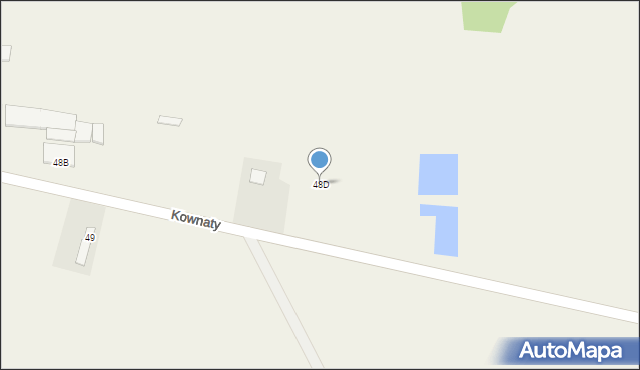 Kownaty, Kownaty, 48D, mapa Kownaty