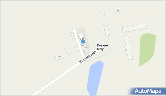 Kozarek Mały, Kozarek Mały, 2/3, mapa Kozarek Mały