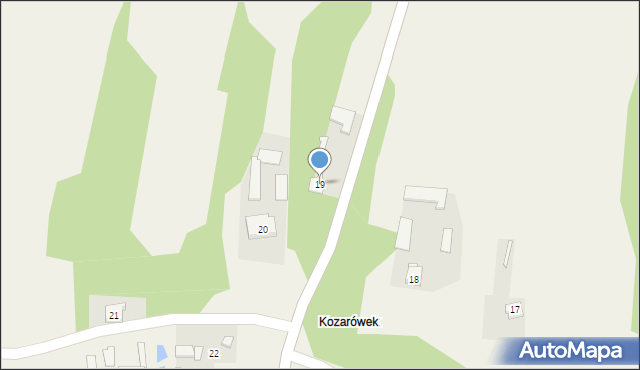 Kozarów, Kozarów, 19, mapa Kozarów