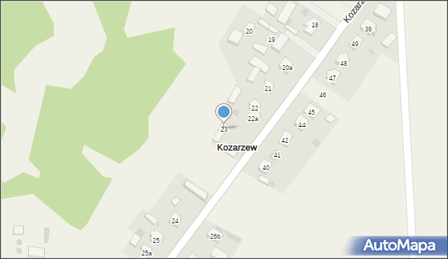 Kozarzew, Kozarzew, 23, mapa Kozarzew
