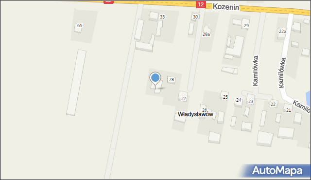 Kozenin, Kozenin, 33b, mapa Kozenin