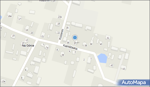 Kozenin, Kozenin, 37, mapa Kozenin