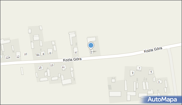 Kozia Góra, Kozia Góra, 2, mapa Kozia Góra