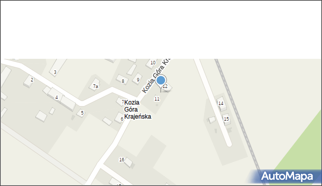 Kozia Góra Krajeńska, Kozia Góra Krajeńska, 9A, mapa Kozia Góra Krajeńska