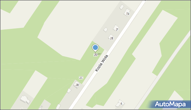 Kozia Wola, Kozia Wola, 2D, mapa Kozia Wola