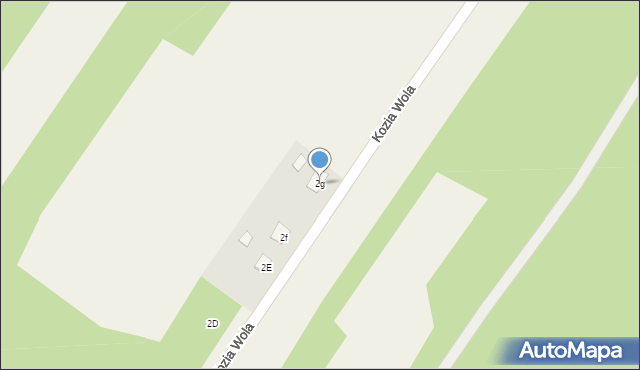 Kozia Wola, Kozia Wola, 2g, mapa Kozia Wola