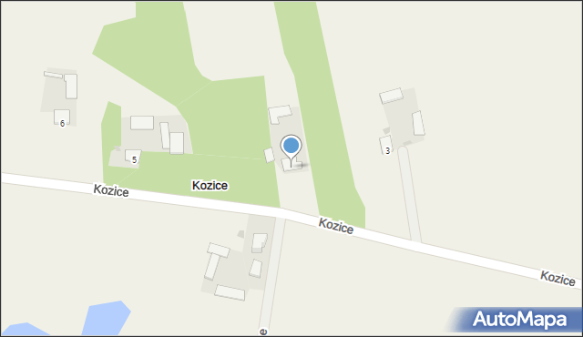 Kozice, Kozice, 4, mapa Kozice