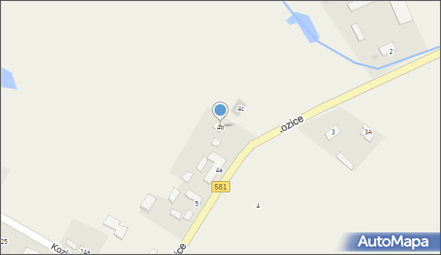 Kozice, Kozice, 4b, mapa Kozice