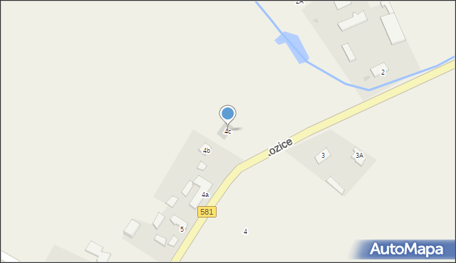 Kozice, Kozice, 4c, mapa Kozice