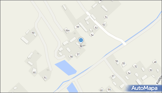 Kozice Górne, Kozice Górne, 56, mapa Kozice Górne