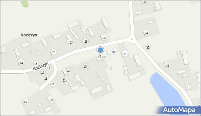 Koziczyn, Koziczyn, 26A, mapa Koziczyn