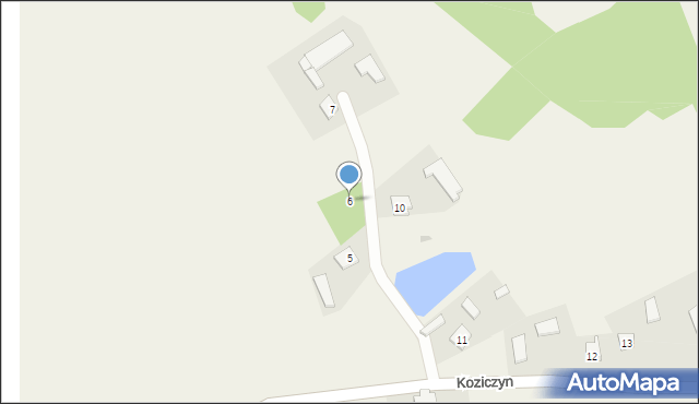 Koziczyn, Koziczyn, 6, mapa Koziczyn